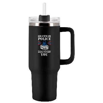 Discover Grammer Police - English Teacher Tumblers 40 Oz With Handle