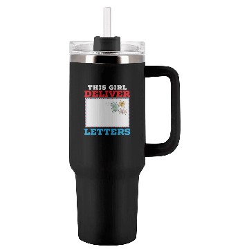 Discover Postal Worker Mail Lady Delivery Mail Escort Tumblers 40 Oz With Handle
