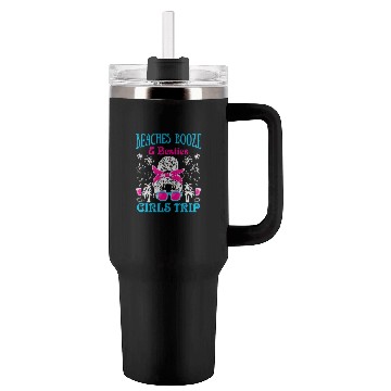 Discover Beaches Booze Besties Girls Trip Spring Break Tumblers 40 Oz With Handle