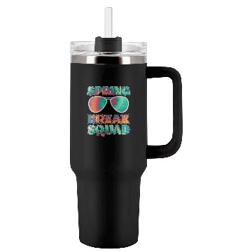 Discover Spring Break Squad Summer Vacation Spring Break Tumblers 40 Oz With Handle