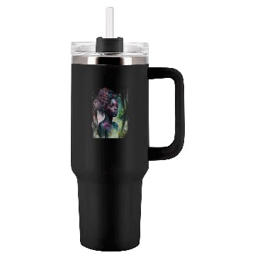 Discover Black Nature Goddess - African American, Woodland Tumblers 40 Oz With Handle
