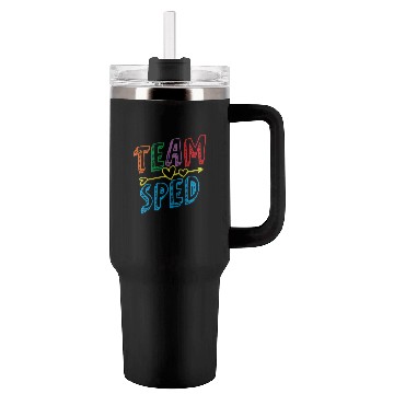 Discover Team Sped Awareness Special Education Teacher Tumblers 40 Oz With Handle