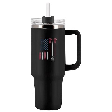 Discover Us Flag Colors Lax Usa Lacrosse Tumblers 40 Oz With Handle