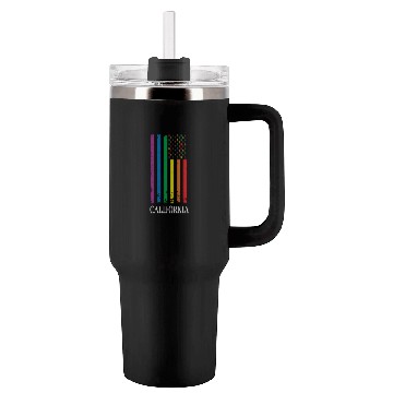 Discover California Pride Month Pride Flag LGBT Community L Tumblers 40 Oz With Handle