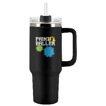 Discover Paintball Paint Gun Paintball Player Paintballer Tumblers 40 Oz With Handle