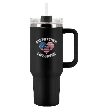 Discover Dispatcher Us Flag Tumblers 40 Oz With Handle