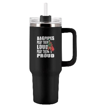 Discover Bagpipe Accessorie Bagpiper Scottish Culture Tumblers 40 Oz With Handle