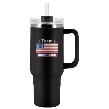 Discover Team Emily USA American Flag Stars Tumblers 40 Oz With Handle