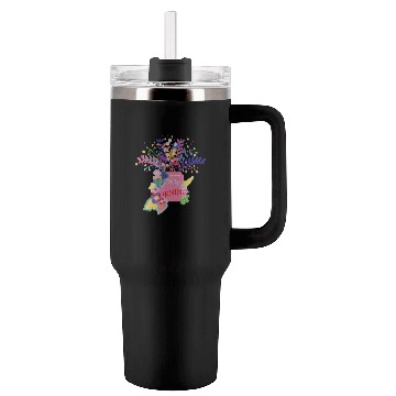 Discover GARDEN OF FLOWER Tumblers 40 Oz With Handle