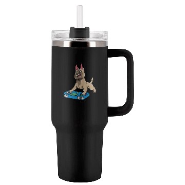 Discover Belgian Malinois Gaming Kawaii Gamer Dog Lover Tumblers 40 Oz With Handle