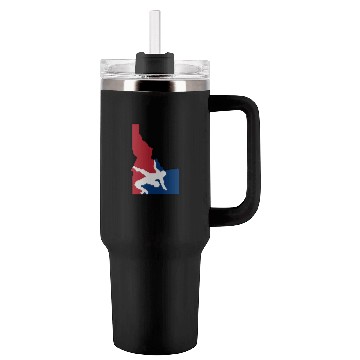 Discover Idaho Wrestling (USA Colors) Tumblers 40 Oz With Handle