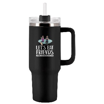 Discover Lets Eat Friends Punctuation Saves Lives Cooking Tumblers 40 Oz With Handle