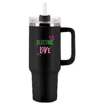 Discover Electric Love in Neon Colors: Romance and Fun! Tumblers 40 Oz With Handle
