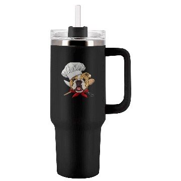 Discover American Bulldog Chef Dog Cooking Baking Lover 480 Tumblers 40 Oz With Handle
