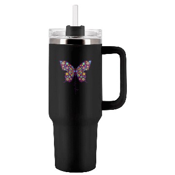 Discover butterflies floral Tumblers 40 Oz With Handle