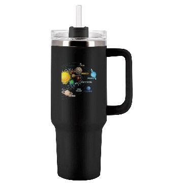Discover Solar System Planets Astronomy Space Science Girls Tumblers 40 Oz With Handle