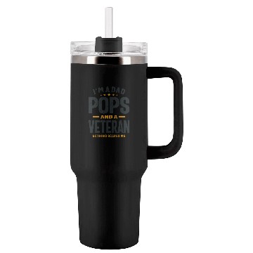 Discover Dad Pops And Veteran Nothing Scares Me Tumblers 40 Oz With Handle