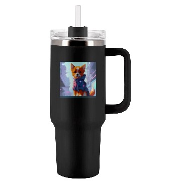 Discover Cute Cyberpunk Dog Tumblers 40 Oz With Handle