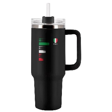 Discover Italia Italy Flag Emblem Italian Pride Ancestry He Tumblers 40 Oz With Handle
