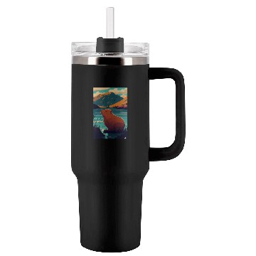 Discover Capybara Nature Capibara Tumblers 40 Oz With Handle