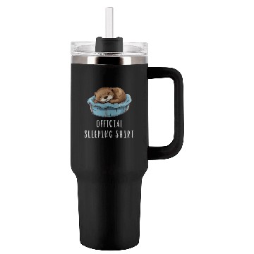 Discover Official sleeping pajama Tumblers 40 Oz With Handle sea otter