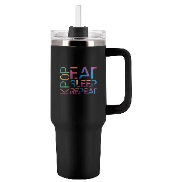 Discover Eat Sleep K Pop Repeat Kpop Korean Hangul Seoul Tumblers 40 Oz With Handle