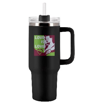 Discover Love Is Love - Colorful Graphic Tumblers 40 Oz With Handle