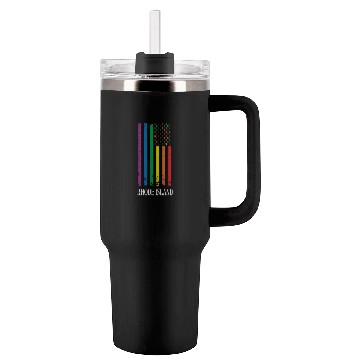 Discover Rhode Island Pride Month Pride Flag LGBT Community Tumblers 40 Oz With Handle