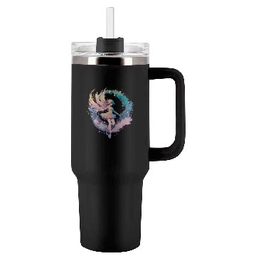 Discover Watercolor Fairy Painting Fairycore Pastel Goth Bu Tumblers 40 Oz With Handle
