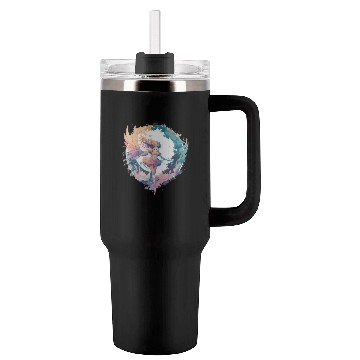 Discover Watercolor Fairy Fairycore Grunge Pastel Goth Aest Tumblers 40 Oz With Handle