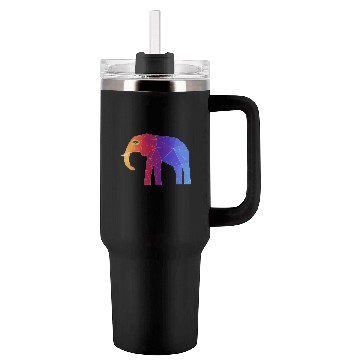 Discover Colorful Abstract Elephant Tumblers 40 Oz With Handle