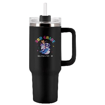 Discover Third Grade Squad Unicorn Panda Cat Shark Back to Tumblers 40 Oz With Handle