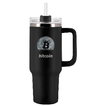 Discover Vintage BITCOIN Coin in The Moon Tumblers 40 Oz With Handle