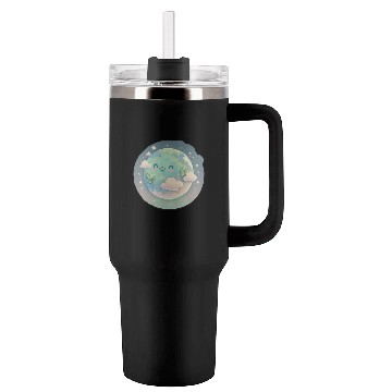 Discover Earth Happy Lovers Space Science Planet Tumblers 40 Oz With Handle