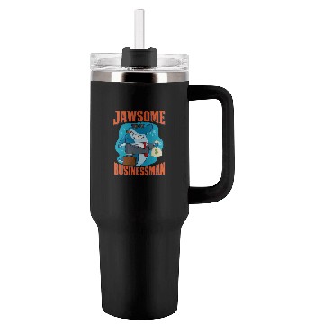 Discover Jawsome Businessman Shark | Funny Business Shark Tumblers 40 Oz With Handle