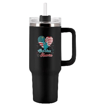 Discover God Bless America Independence Day 4th July USA Tumblers 40 Oz With Handle