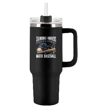 Discover Baseball Math Lover Mathematician Baseball Player Tumblers 40 Oz With Handle