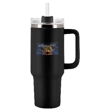 Discover spooky tree against big moon Tumblers 40 Oz With Handle