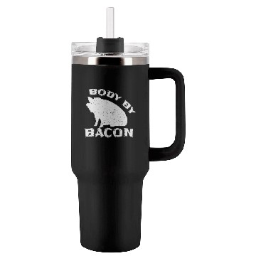 Discover Famer Body By Bacon Pig Bbq Pun Tumblers 40 Oz With Handle