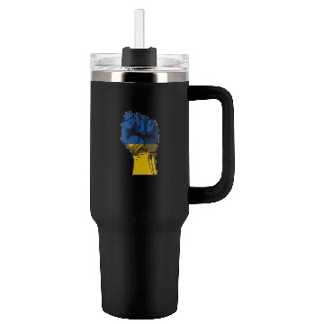 Discover Ukraine Fist Flag Ukraine Flag Tumblers 40 Oz With Handle