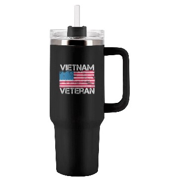 Discover Vietnam Veteran Us Flag Military Vet Tumblers 40 Oz With Handle