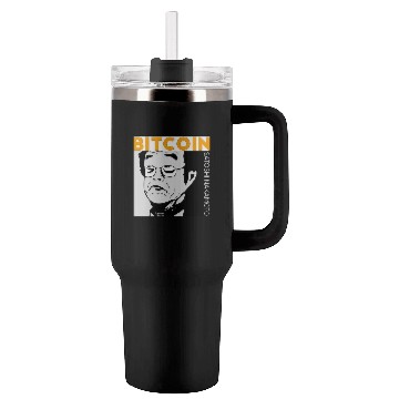 Discover Bitcoin Coin-Satoshi Nakamoto Tumblers 40 Oz With Handle