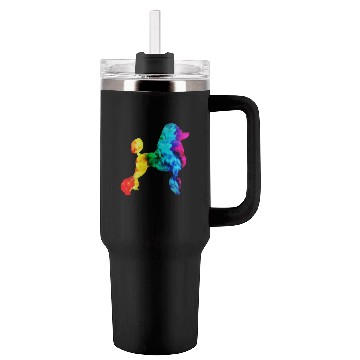 Discover poodle proud proudle pride rainbow dog dogmonth Tumblers 40 Oz With Handle