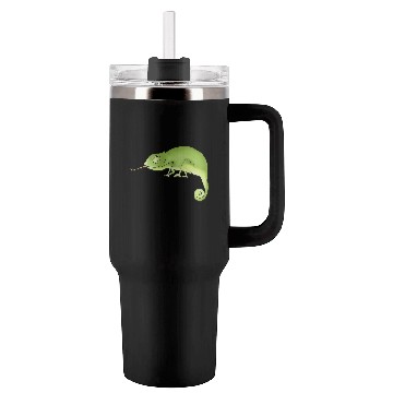 Discover Green Chameleon Tumblers 40 Oz With Handle