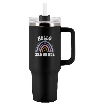 Discover Hello 3rd grade, back to school Tumblers 40 Oz With Handle