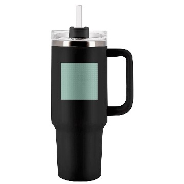 Discover Teal White Dots Pattern Tumblers 40 Oz With Handle