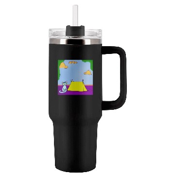 Discover Cat Camping In Nature Tumblers 40 Oz With Handle