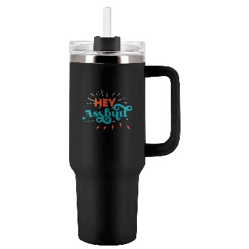 Discover Supernatural Hey Assbutt Typography Tumblers 40 Oz With Handle