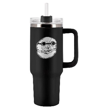Discover Lone Scavenger Cutout Black Drawing Tumblers 40 Oz With Handle