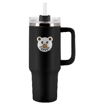Discover Coffee Helps Me Bear Tumblers 40 Oz With Handle